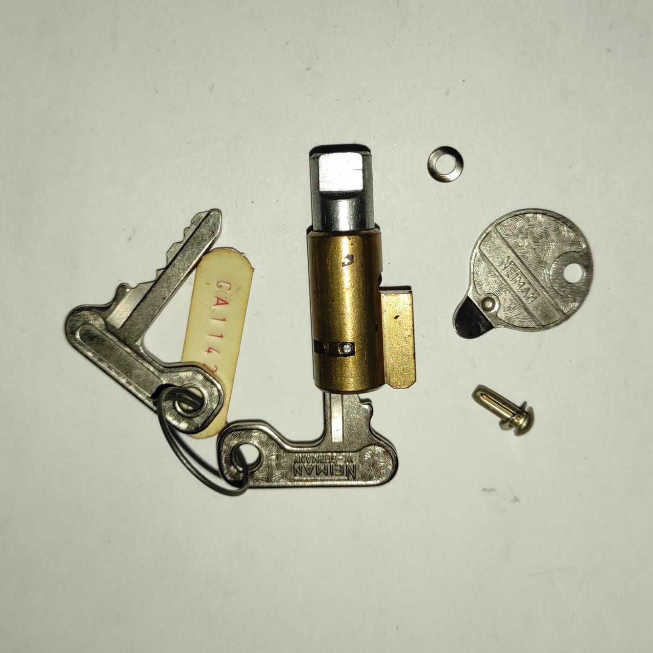 Bloccasterzo Antifurto Auto A Doppia Barra Universale - Giallo Fluorescente Con 3 Chiavi Laser