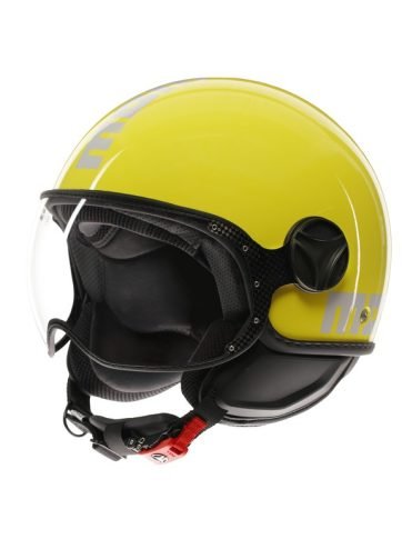 Momo Fighter Classic Giallo Lucido Bianco