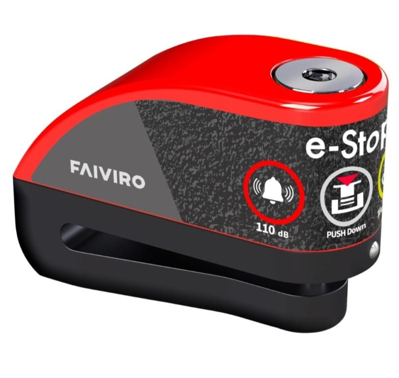 E-STOP FAIVIRO - Blocca disco elettronico con allarme - immagine 2
