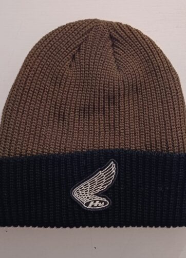 08AUDTHA003 HONDA HTG VINTAGE WING BEANIE OLIVE/BLACK
